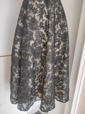 A Line Spaghetti Straps Tulle Lace Black Women's Holiday Dresses SD222 HZ0628