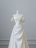 Mermaid Strapless Long Wedding Dresses With Short Sleeves Brides Dress S3817 HZ0628