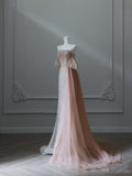 A Line Off The Shoulder Sequin Long Prom Dresses Evening Gowns S3848