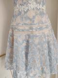 A line Scoop Lace Party Dress Short Birthday Dresses SD379