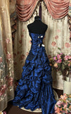 Style Ball Gown Sweetheart Prom Dresses Long Evening Gown Navy Blue Formal Party Dress SD1296 HZ0628