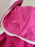 A line Strapless Hot Pink Satin Short Homecoming Dresses Birthday Outfits SD230
