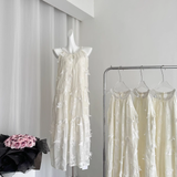 A line Halter Ivory Lace Dress Holiday Dresses SD318