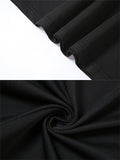 Black Cut Out Mermaid Crop Long Sleeve Backless Bodycon Cocktail Club Party Photoshoot Maternity Maxi Dress Maternity