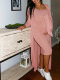 Pink Sweater Off Shoulder Sashes Cardigans Bodycon 2-in-1 Baby Shower Maternity Midi Dress Maternity