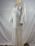 Belly Friendly Sequin Mermaid V-neck Dolman Sleeve Babyshower Maternity Maxi Dress Maternity