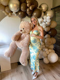 Flowers Sweetheart Neckline Cute Maternity Maxi Dress Maternity