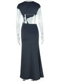 White Irregular Ruched Ruffle Falbala Draped Bodycon Elegant Maternity Baby Shower Maxi Dress Maternity