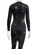Off Shoulder Fishnet Rhinestone Clubwear Beach Cover Up Photoshoot Maternity Mini Dress Maternity