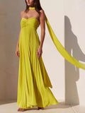 Women's Dress Solid Color Thoracic Skirt Skirt Sleeveless Fashion New Female 8060 HZ0628