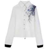 Design And Painting Chinese Style Improvement Han Elements Female Shirt Horse Face Dress Set 6935