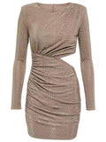 Spring And Summer Designer Niche Fashion Sexy Bare Waist Hot Body Hip Dress