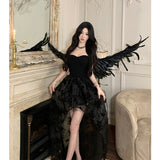 Spring And Summer New Temperament Banquet Dress Dress Lady Yu Sister Wind Shoulder Bra Dress Dress Woman