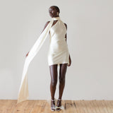 Dress Female Feel-Back Skirt Can Adjust The Hanging Neck And Set Of Skirts