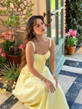 Retro Temperament Sexy Hottie Thin Belt Sling Dress Girl 2024 Spring And Summer Open Long Dress