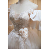 Party Party Fairy Faprecious Luxury High-End Short Wedding Dress Sweet Princess Dress Host Small Man