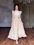New Fashion Doll Lace Collar Splicing Broken Flower Repair Long Dress