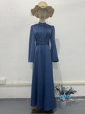 2024 New Strapped Solid-Colored Ribbon Princess Wind To Show Thin Dress