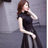 Dress 2025 New Fashion Black Banquet Host Noble Elegant Dress Party Woman
