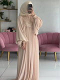 Fairy Court Wind Pearl Film Light Luxury Dress In Autumn 2024