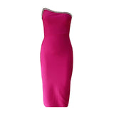 Bra Strap Dress Fashion Hot Diamond Party Party Dress Dress Dress Dress