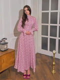 Summer Gentle Wind Loose Broken Flowers And Set Of Ribbons With A Dress