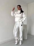 2024 New Coloring Sports Design Sense Fashion Temperament Loose Set
