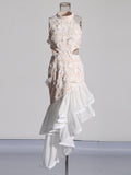 Wind Sexy Party Dress 2025 Summer New Hanging Neck Design Irregular Fishtail Dress Woman