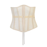 Mesh Boobs Short Gird Waist Vest 2025 Summer Women's Clothing Outside Body Repair Casual Top DJPT