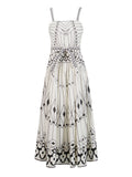 Temperament Vintage Court Style Dress 2025 New Sleeveless Tightening With High Sensual Suspension Dress