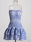 Mini Skirt 2025 Summer New Sleeveless Body Repair Lotus Side Hem Body Dress Dress Woman