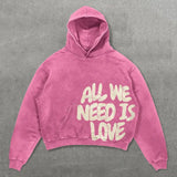 Fashion Vintage Skull Print Hoodie Y2k Couple Street Hoodie DJPT