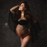 Women Photography Network Yarn Nail Beads Shawl Blouse Maternity