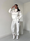 2024 New Coloring Sports Design Sense Fashion Temperament Loose Set