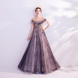 Of The Aur Atmosphere Purple Dress Annual Birthday Show Host Performing Walk Evening Dress