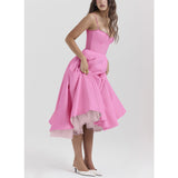Women's New Sling V-Neck Sleeveless Dress Pony Skirt HZ0628