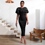 Bows And Bows In Women's Dress Geo Party Bandge Dress