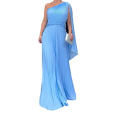 Women's Slanted Shawl Sexy Shawl Dress Slimmed-Up Folded Skirt Girl