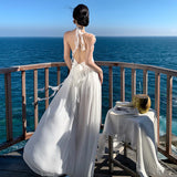 Dress Women's Summer Seaside Holiday Super Fairy Dew Back Dress Bohemian Dress Skirt Ambiance