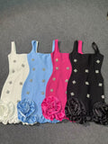 Summer Sling Studded Ass Evening Dress Sexy Body Repair Niche Design With A Bandage Dress