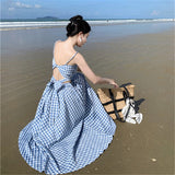 Holiday Lattice Sling Vest Women's New High-Rise Half-Dress Set In Summer Two Sets