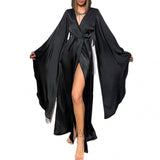 East Autumn And Winter Comfortable Leisure Temperament Home Lady Tied With A Night Gondor Robe Women's Dress