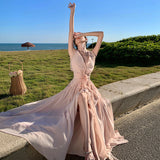 Dress Women's Summer Seaside Holiday Super Fairy Dew Back Dress Bohemian Dress Skirt Ambiance