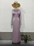 Spring Cundress Long Sleeves And Flaws With Irregular Long Dress Dress Woman