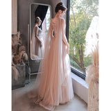 Examination Evening Dress Female Banquet Temperament Light Luxury Small High-End Atmospheric Host Tuxing Performance Dress High Sense