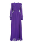 Spring And Summer Fashion Sexy Deep V Collar Silk Silky Swash Generous Temperament Dress Dress