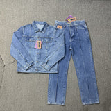Alcatraz Jeans New Star Embroidered High Street Retro Old Casual Five-Point Pants DJPT