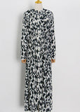 Casual Simple Style Dress 2025 Summer Fashion Long Sleeves With Loose Large-Size Dress Woman