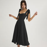 Dress French Holiday Dress Bareback Sexy Chiffon Dress Dress
