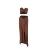 Spring 2025 New Style Temperament Tuxeds Twilight Tranches Brats Folded Skirt Suit Woman DJPT